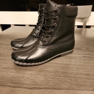 Weatherproof Men's Black Lace-Up Boots